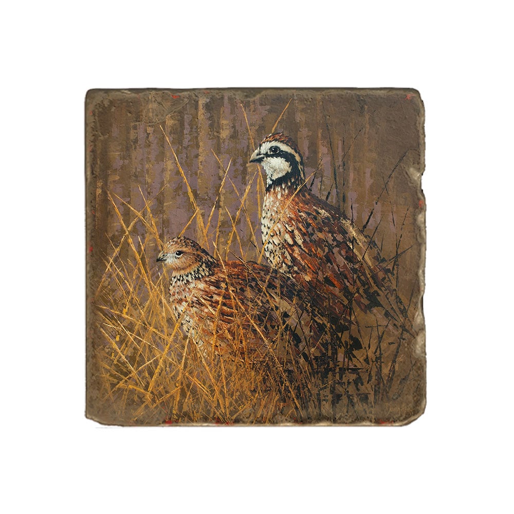 “Bobwhite” Marble Coaster