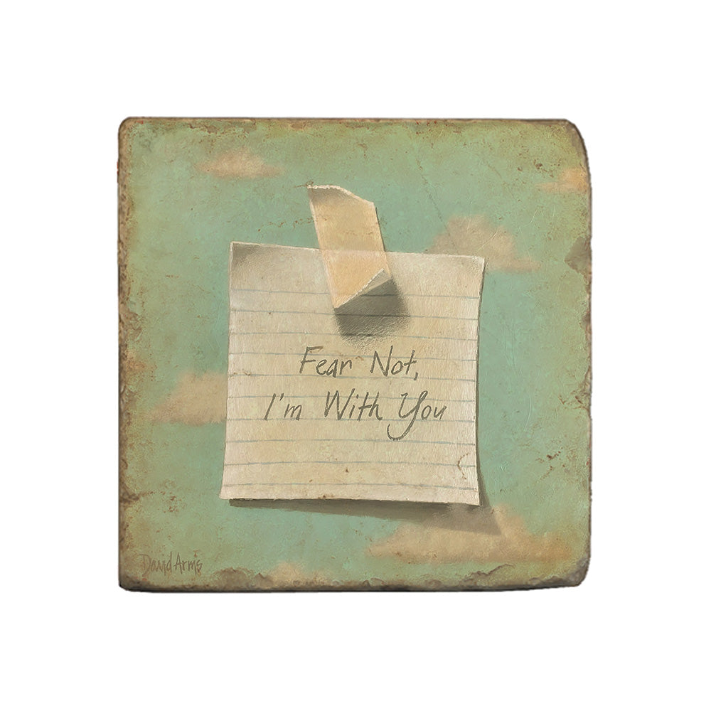 Heaven's Little Reminder - ”Fear Not“ Marble Coaster