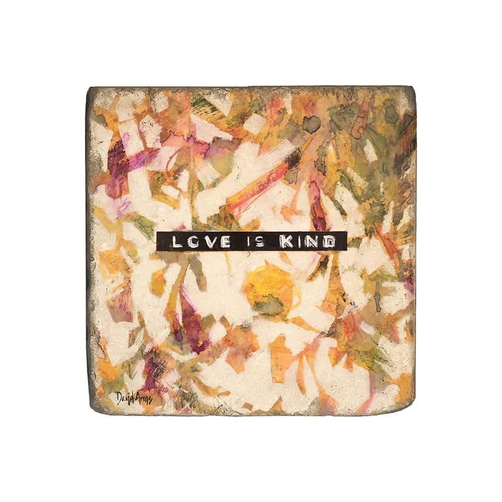 “Love Is Kind” Marble Coaster