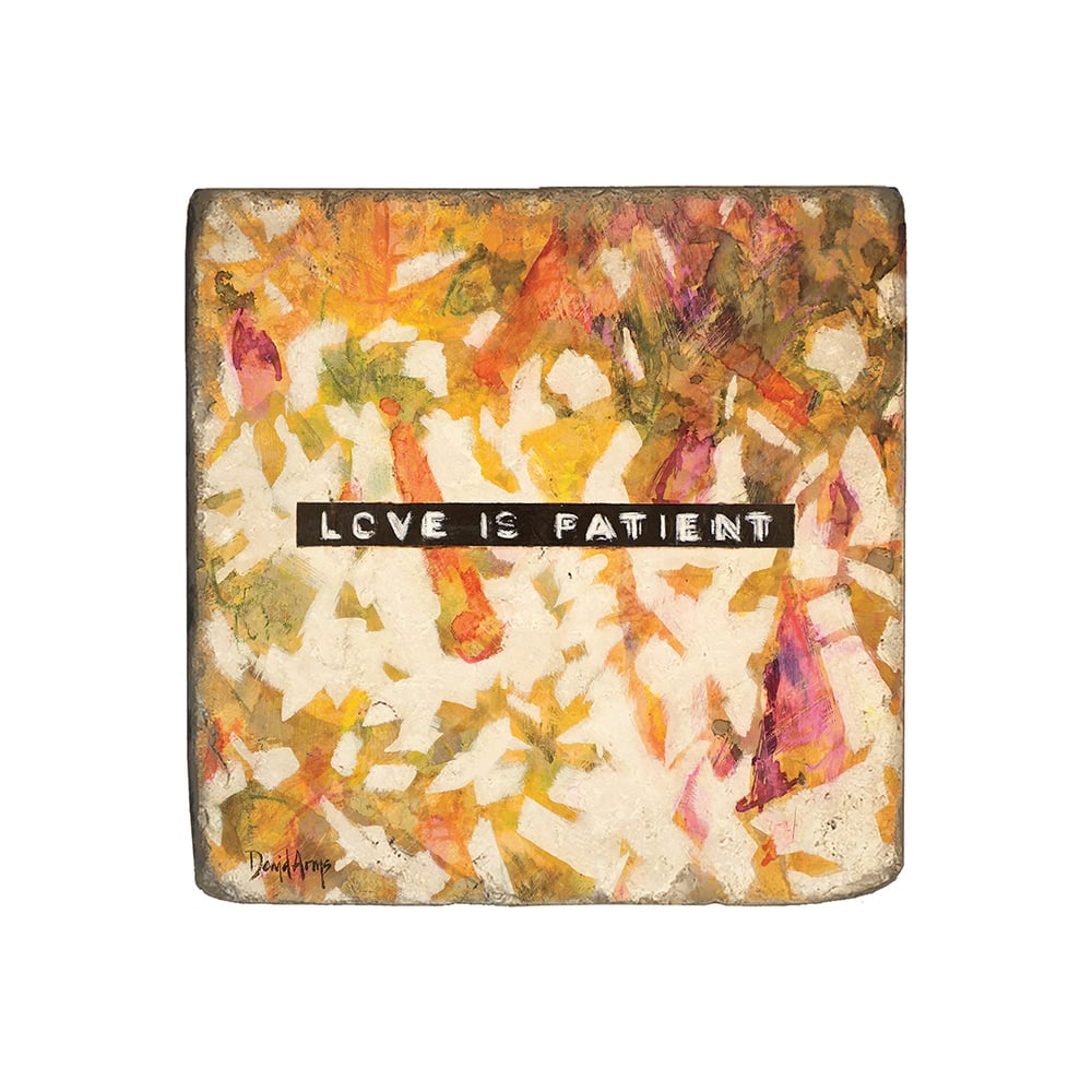 “Love Is Patient” Marble Coaster