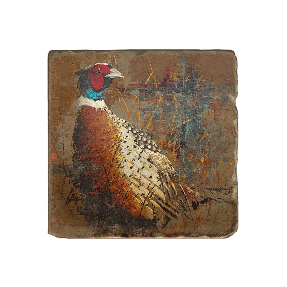 “Ringneck” Marble Coaster