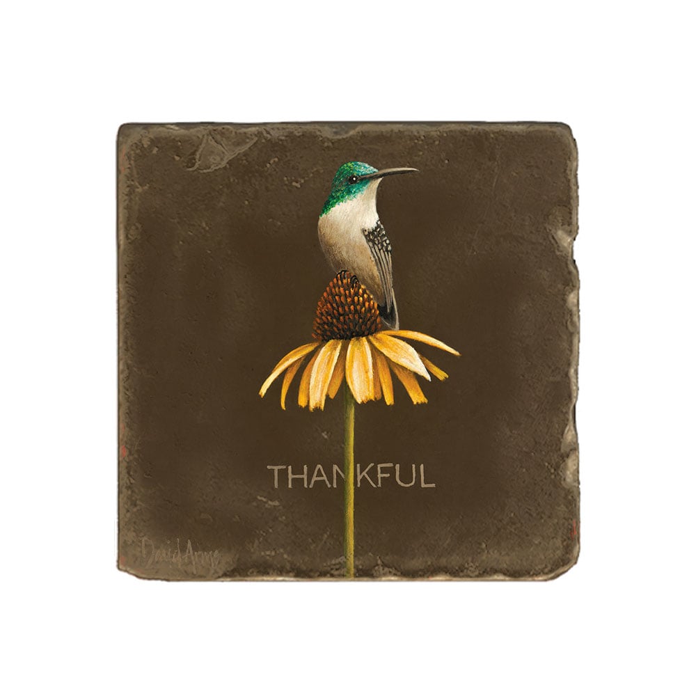 “Thankful” Marble Coaster