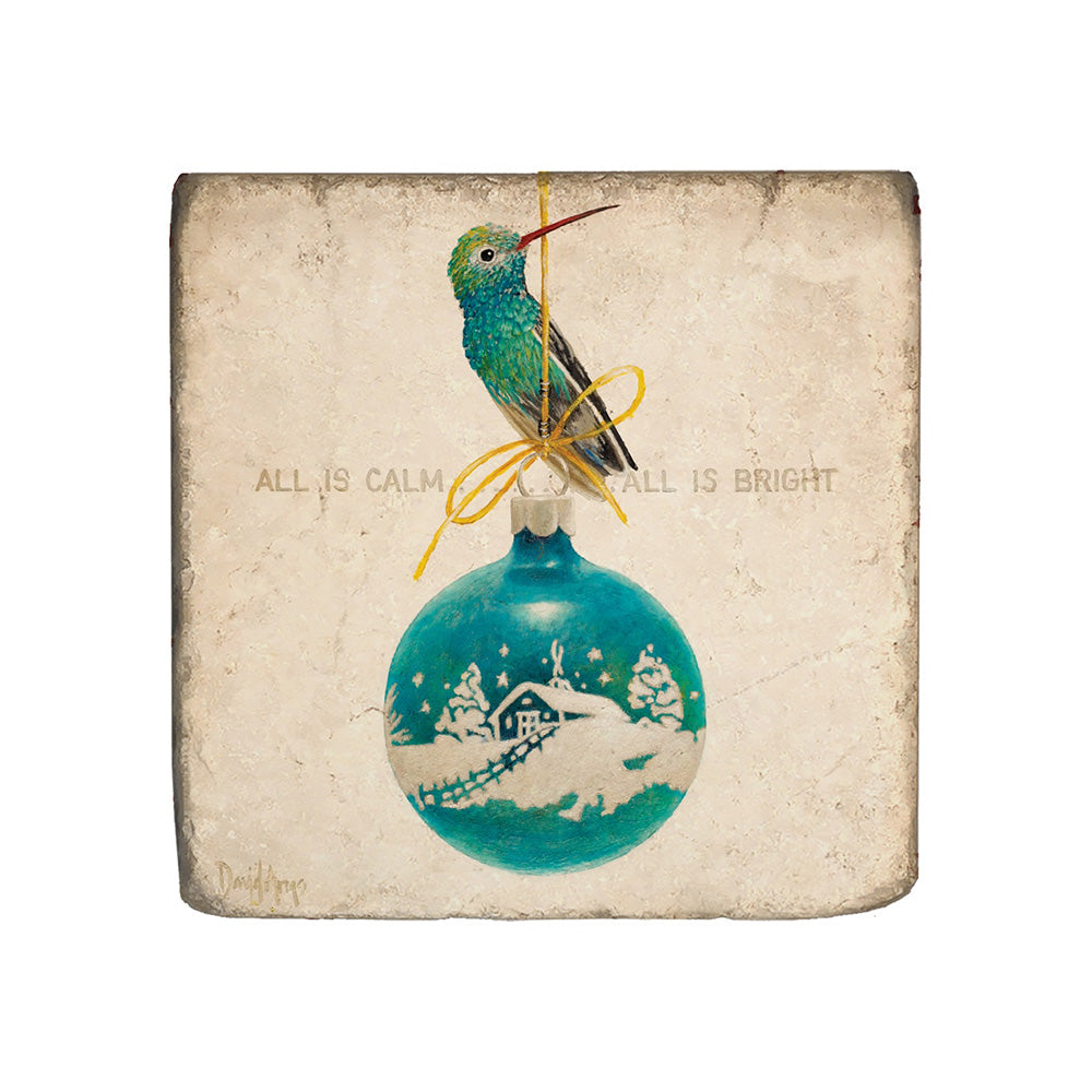 “All Is Calm” Marble Coaster