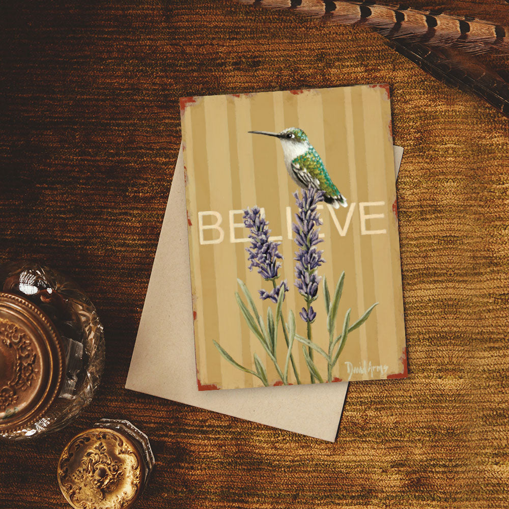 “Believe” (Lavender) Notecards