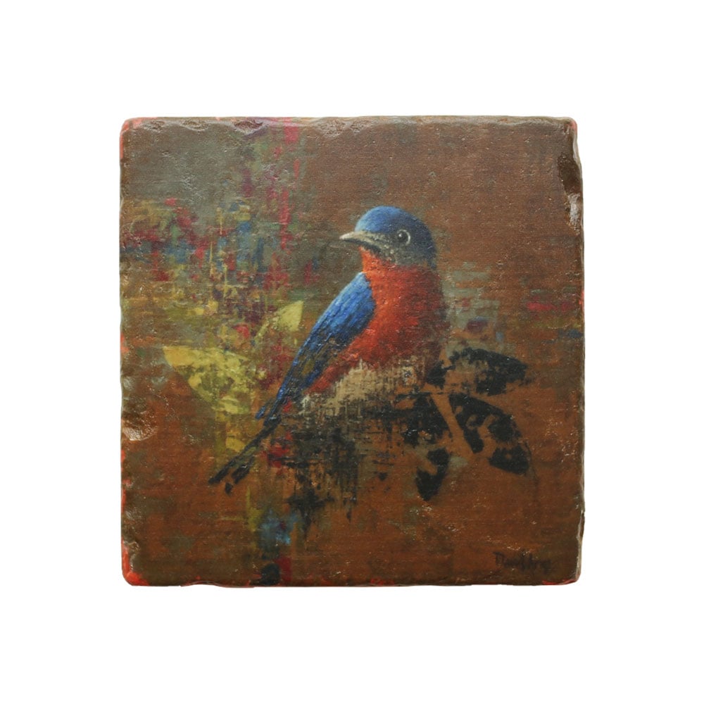 “Bluebird ” Marble Coaster