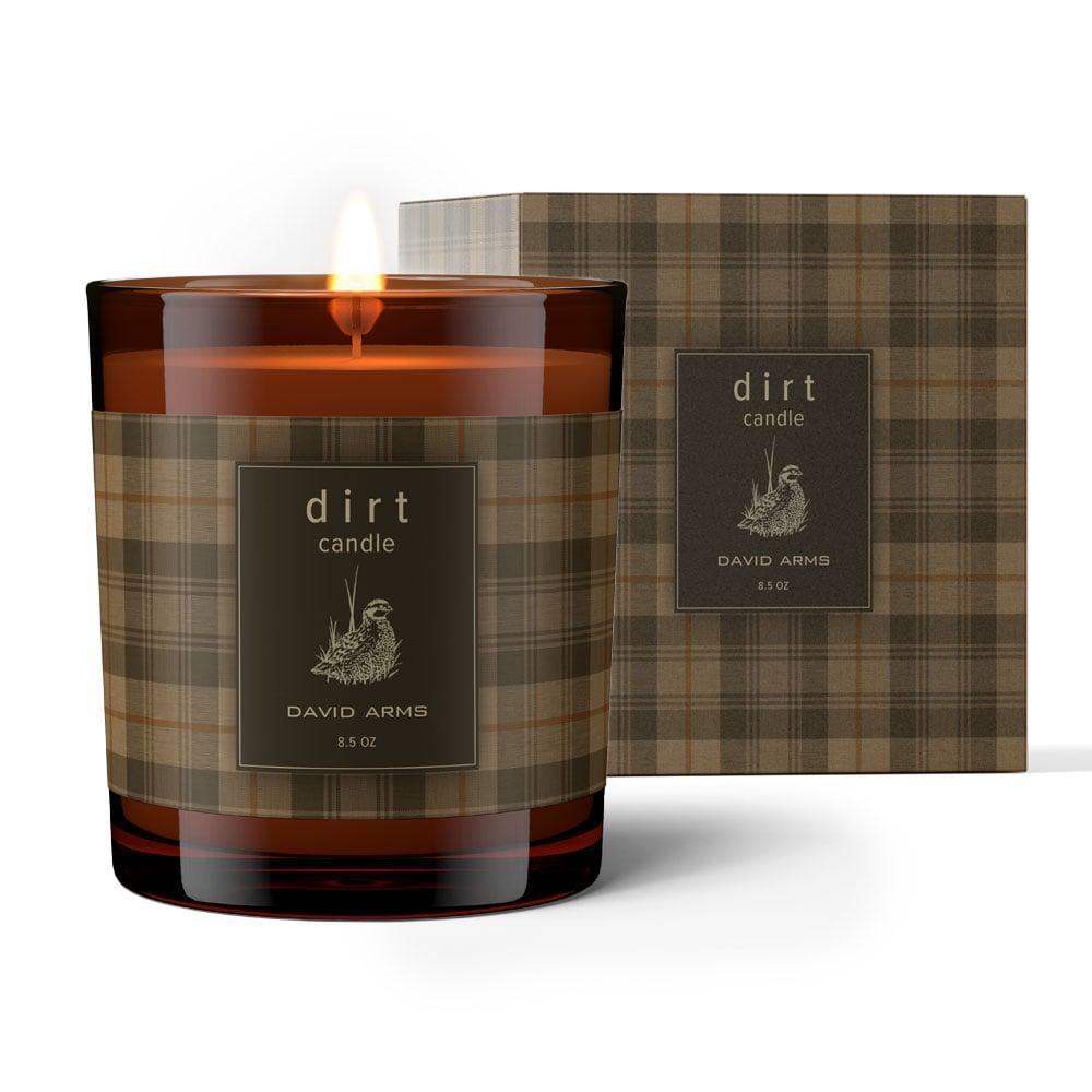 “Dirt” Candle in Amber Glass