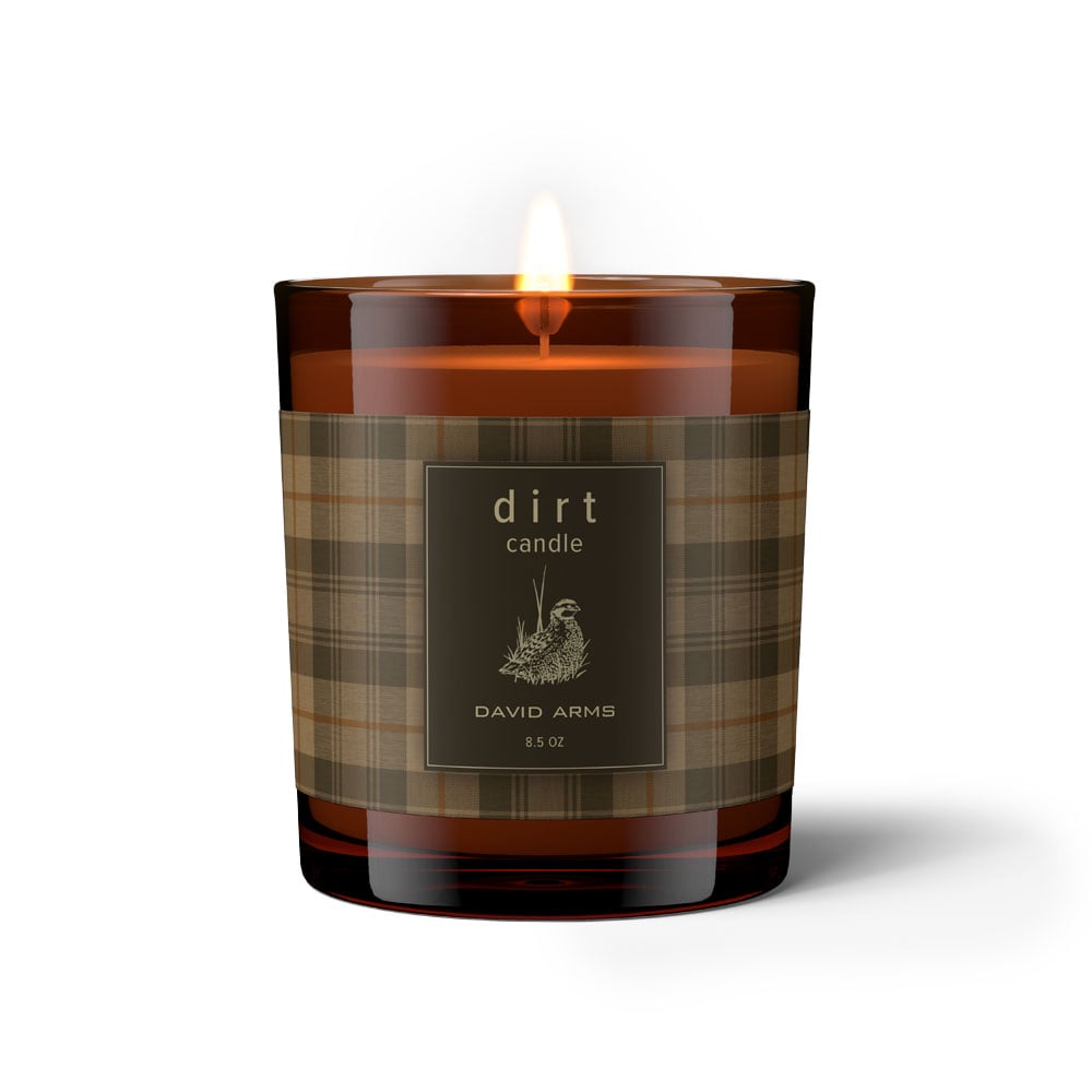 “Dirt” Candle in Amber Glass