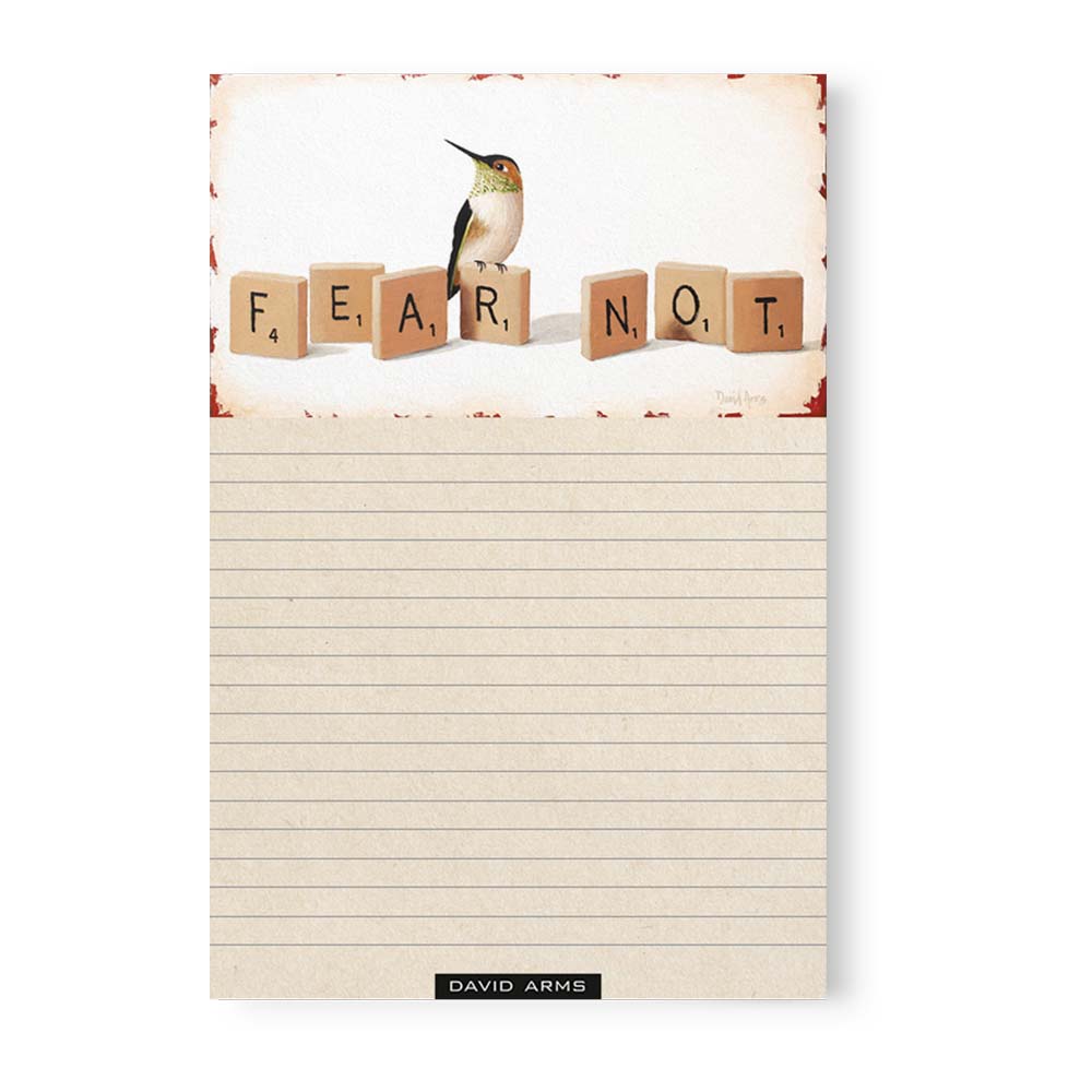 "Fear Not" (Scrabble) Notepad