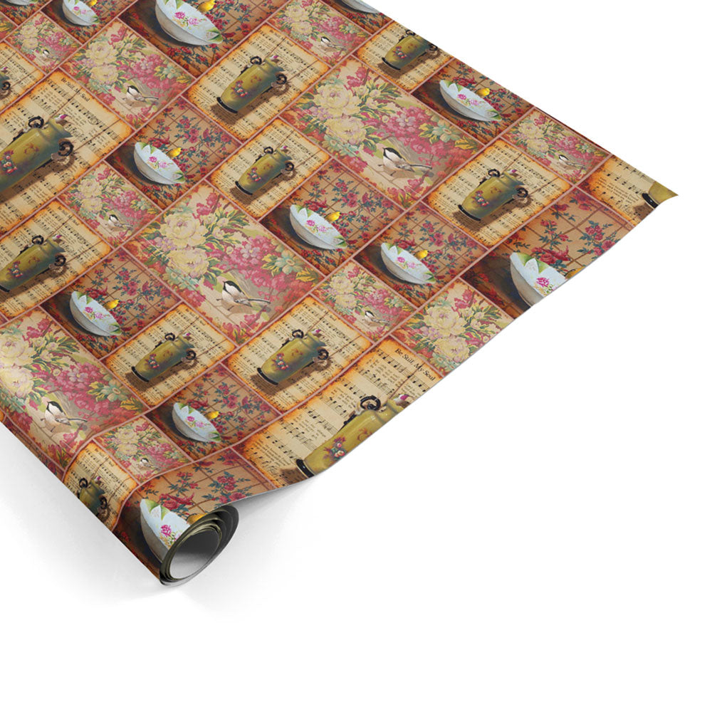“Floral” Wrapping Paper Sheet