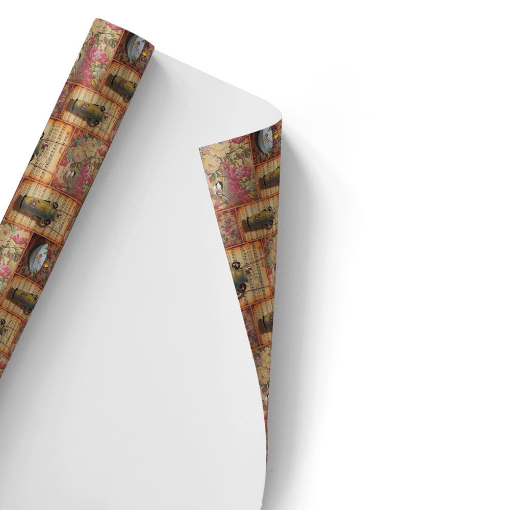 “Floral” Wrapping Paper Sheet