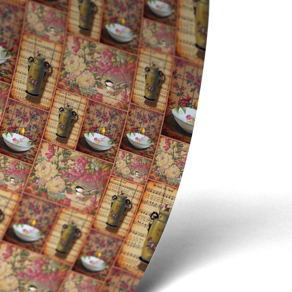 “Floral” Wrapping Paper Sheet