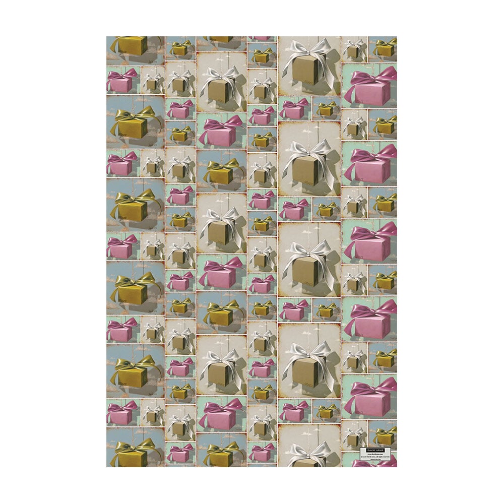 “Gifts” Wrapping Paper Sheet