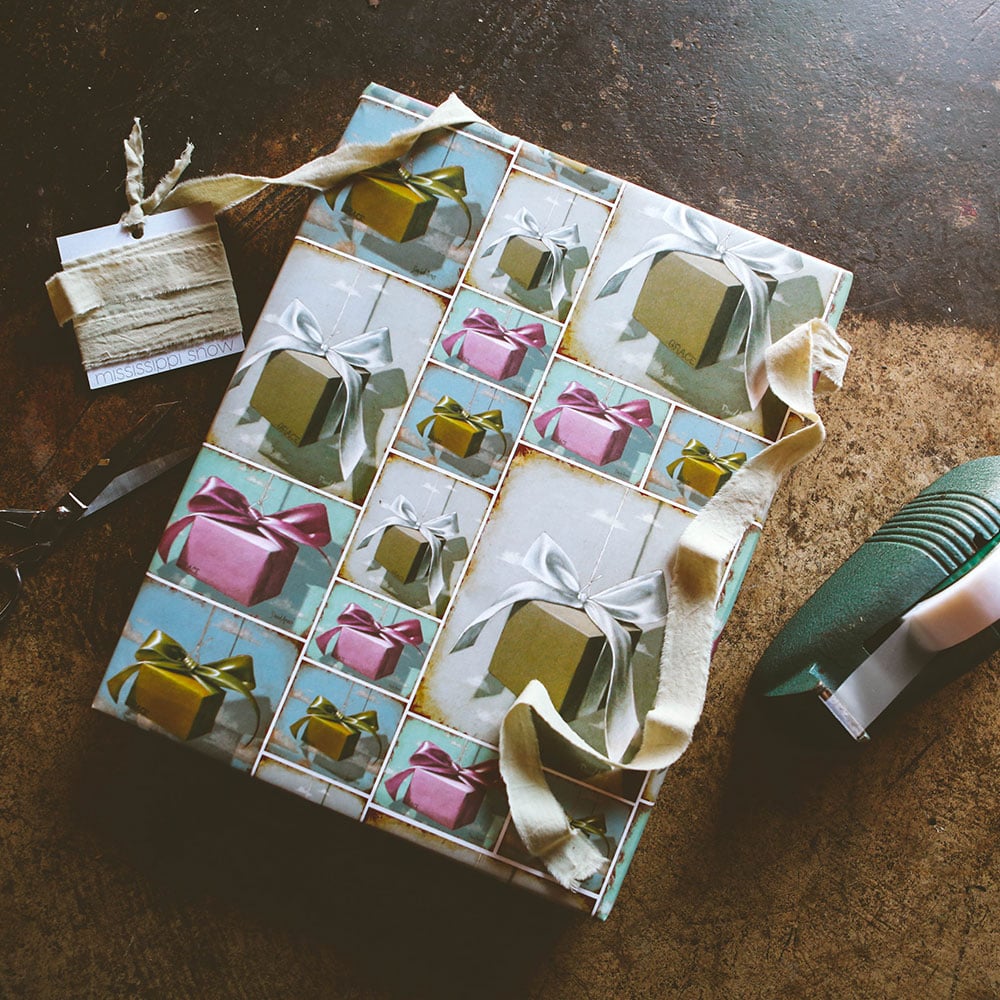 “Gifts” Wrapping Paper Sheet