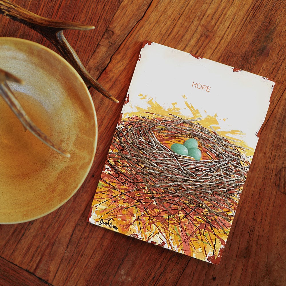 “Hope” (nest, orange) Notecards