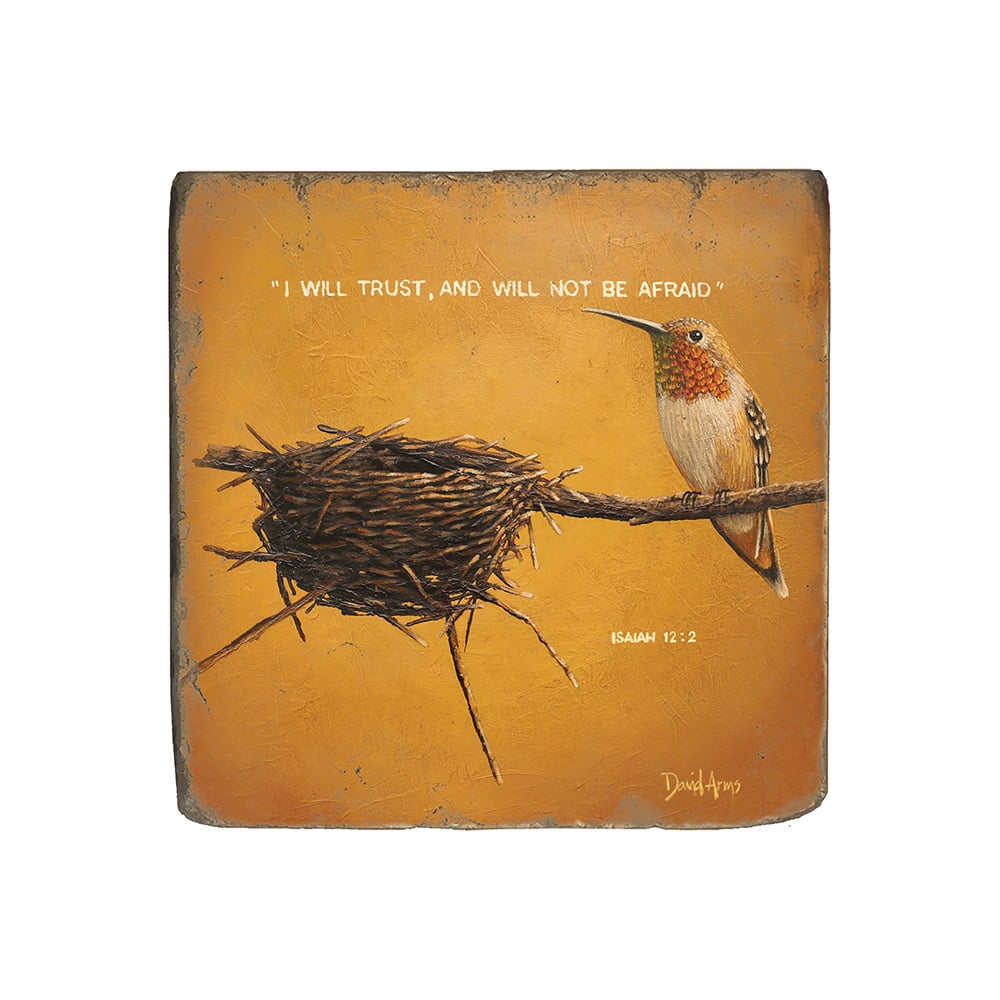 “I Will Trust” Marble Coaster