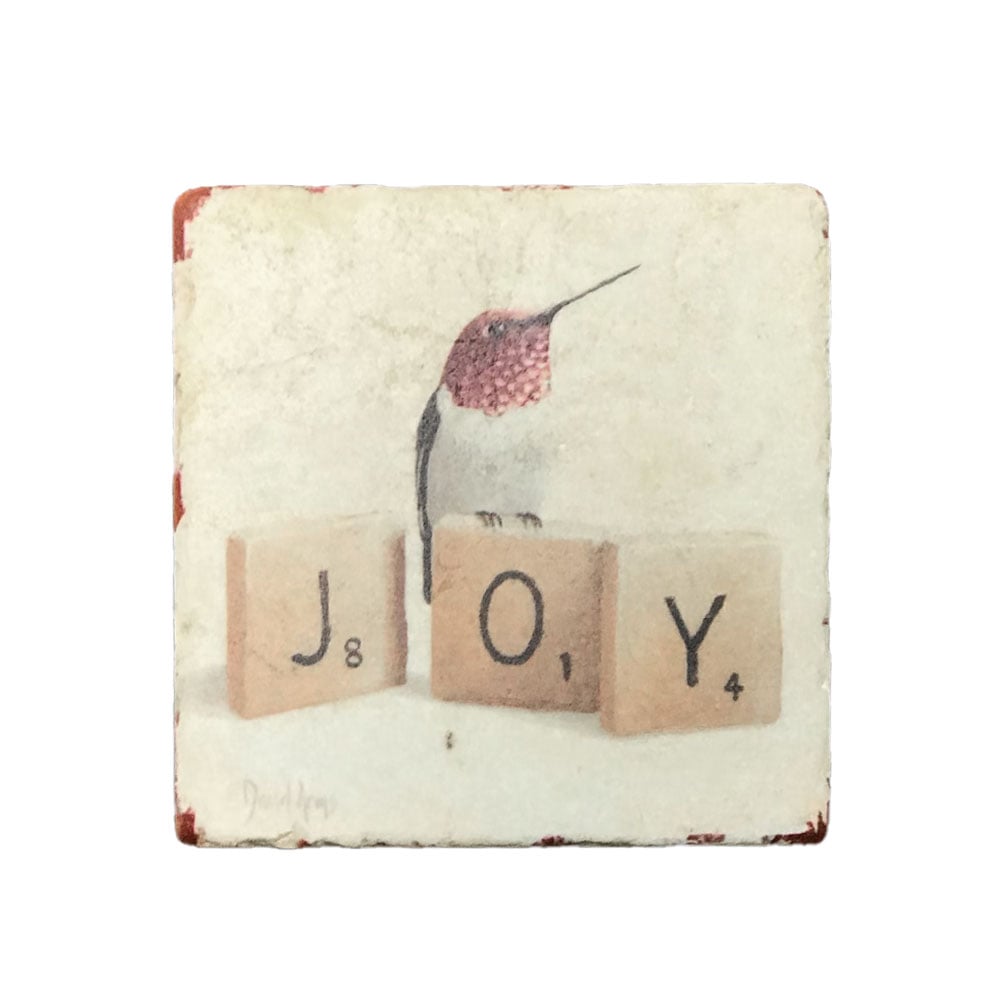 “Joy” (scrabble) Marble Coaster