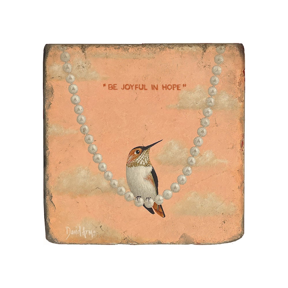“Joyful In Hope” Marble Coaster