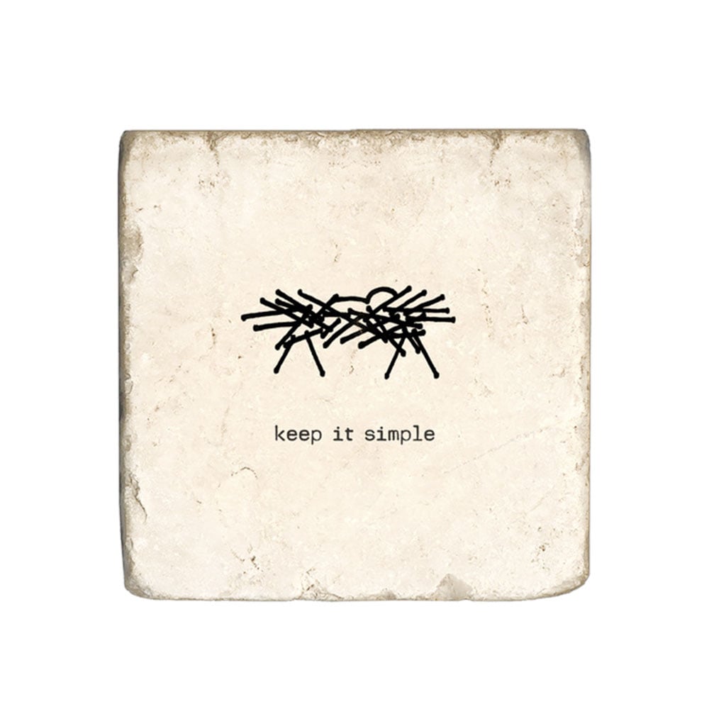 ”Keep It Simple“ Marble Coaster