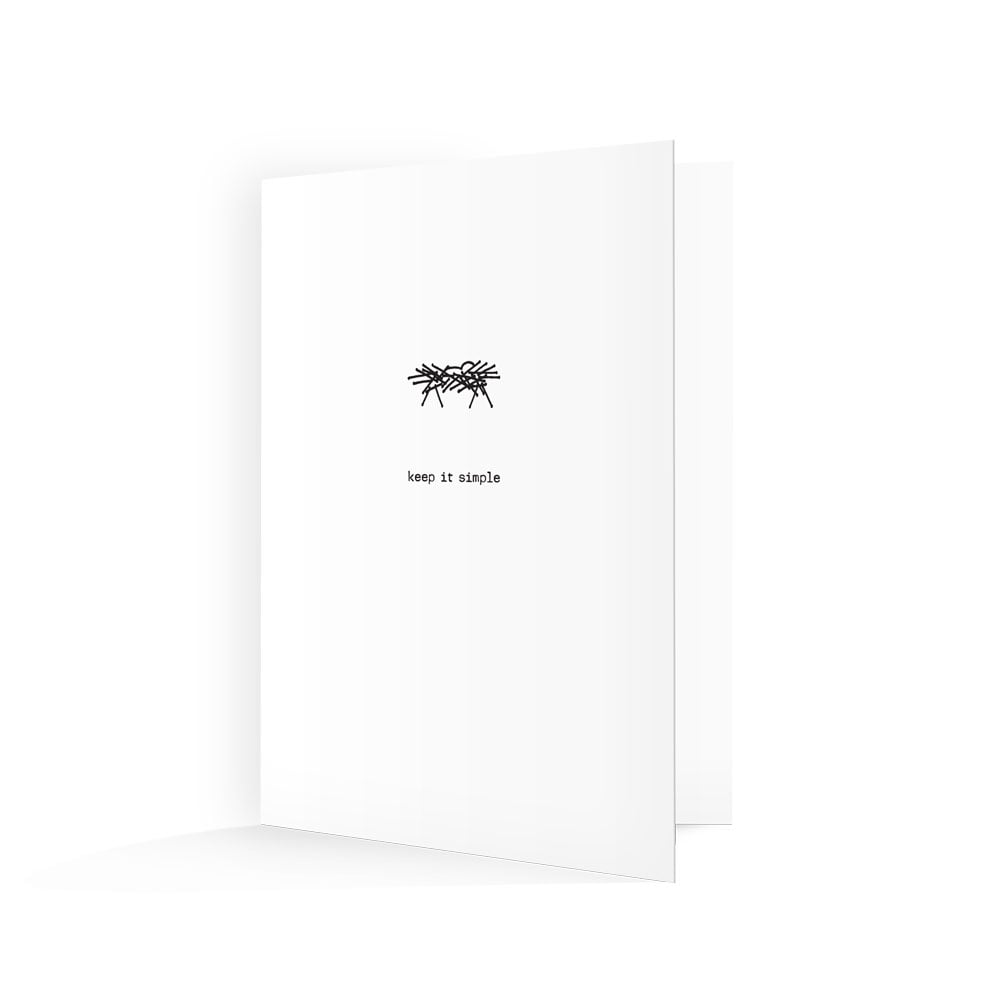 “Keep It Simple” Christmas Card