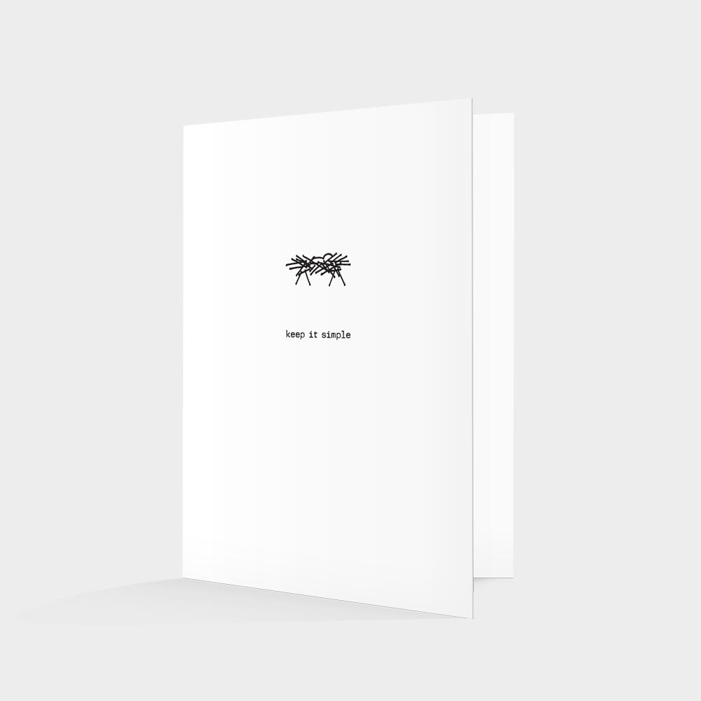 “Keep It Simple” Christmas Card
