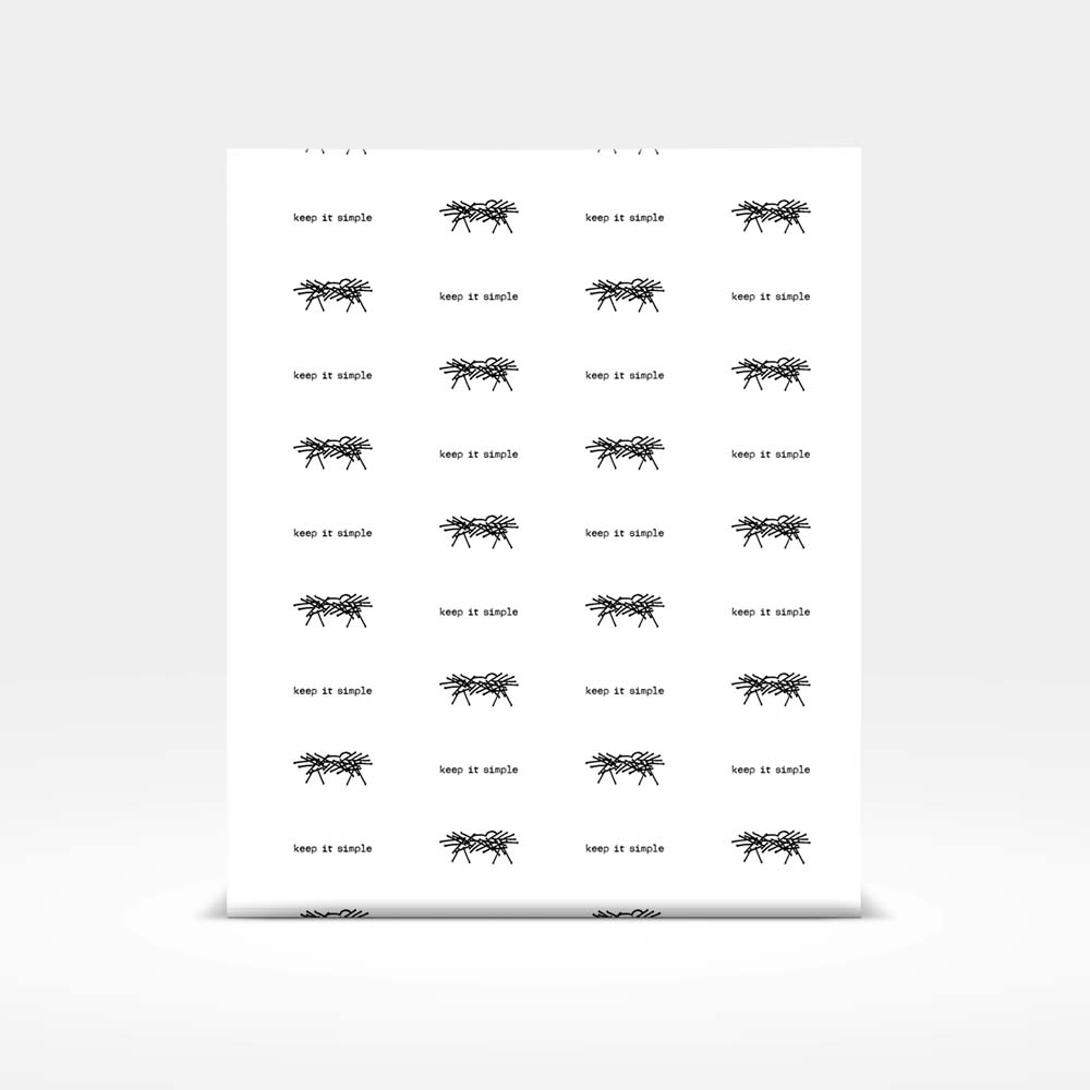 “Keep It Simple” Wrapping Paper