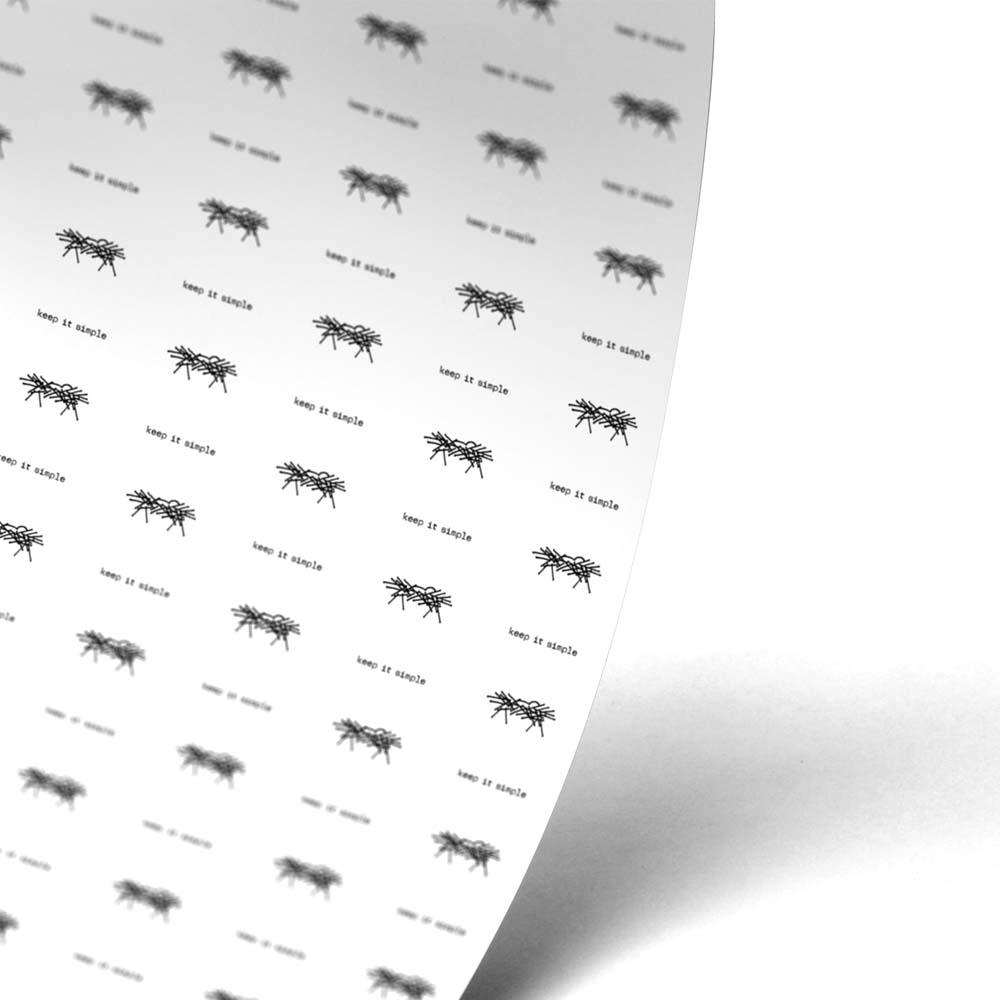 “Keep It Simple” Wrapping Paper