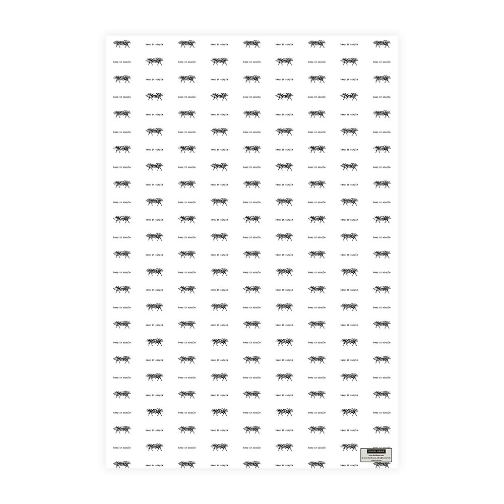 “Keep It Simple” Wrapping Paper
