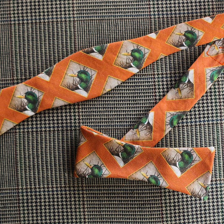 Mallard Bow Tie (Orange)