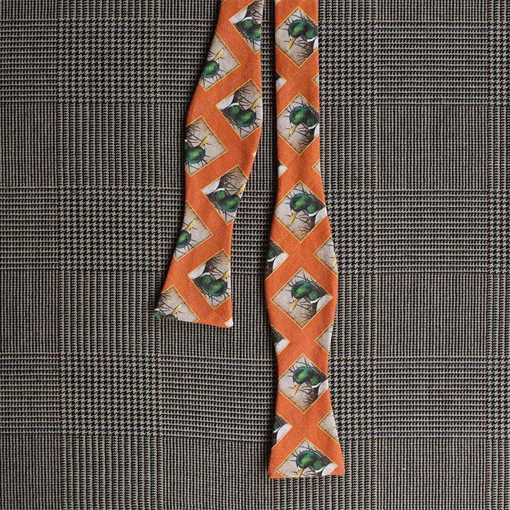 Mallard Bow Tie (Orange)