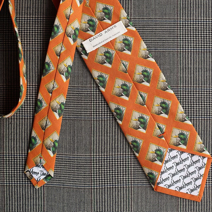Mallard Necktie (Orange)