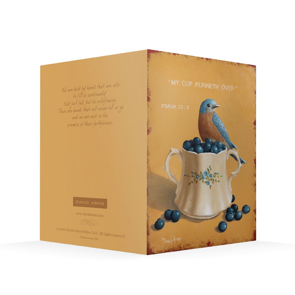 “My Cup Runneth Over” (Blueberries) Notecards