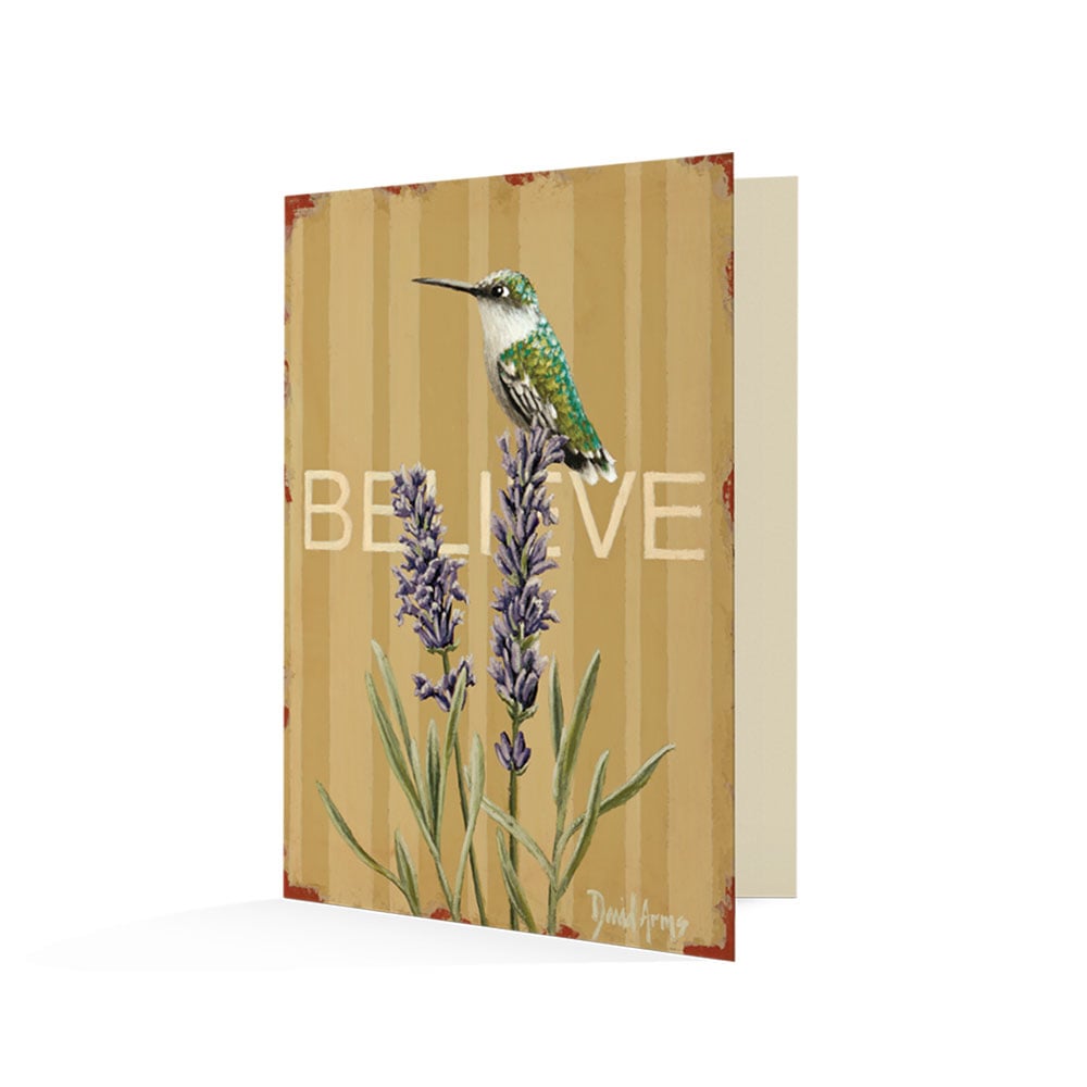 “Believe” (Lavender) Notecards
