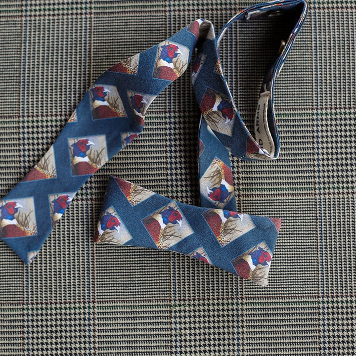 Pheasant Bow Tie (Teal)