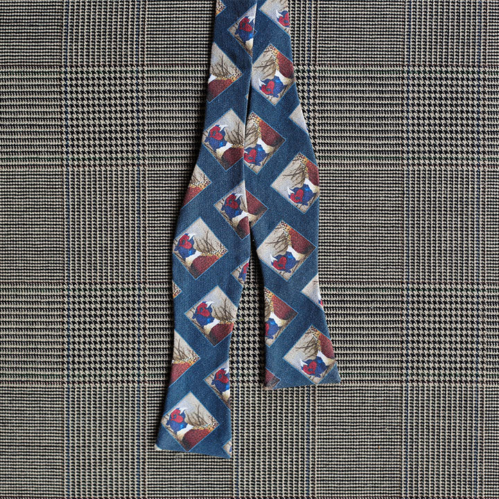 Pheasant Bow Tie (Teal)