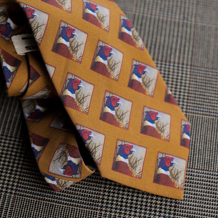 Pheasant Necktie (Gold)