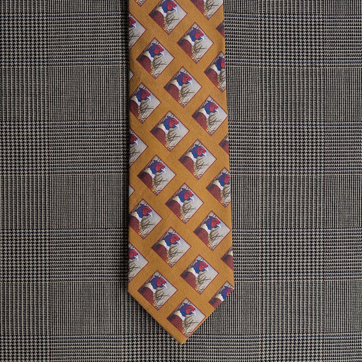 Pheasant Necktie (Gold)