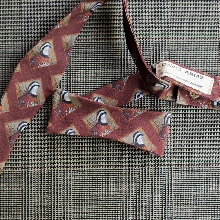 Quail Bow Tie (Rust)