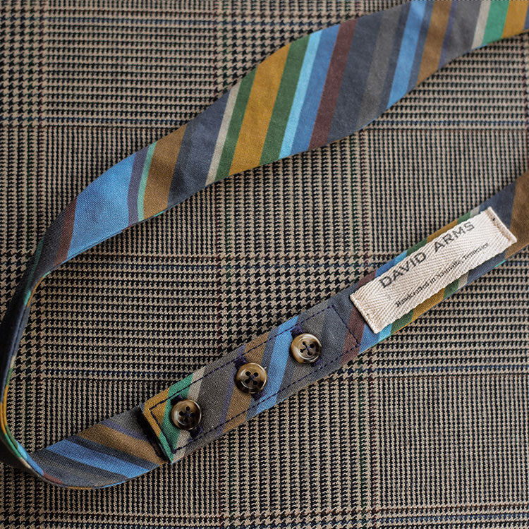 Stripe Bow Tie (Blue)