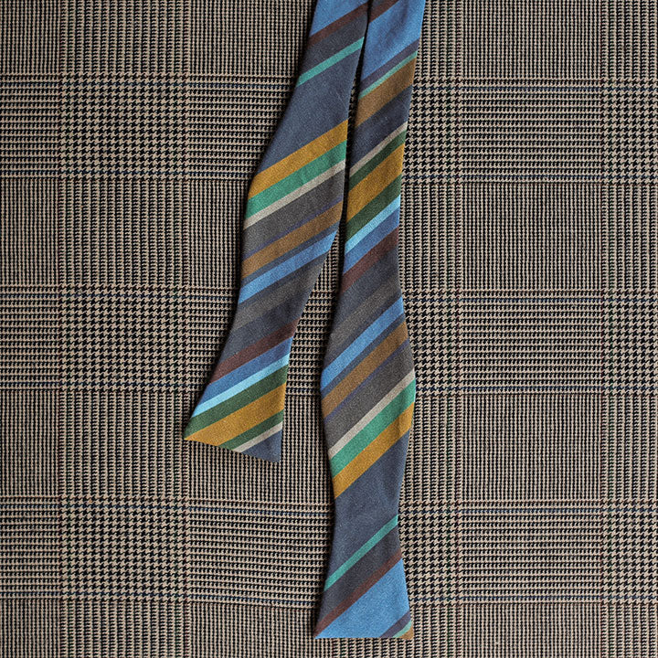 Stripe Bow Tie (Blue)