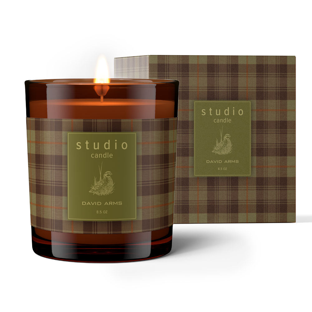 “Studio” Candle in Amber Glass