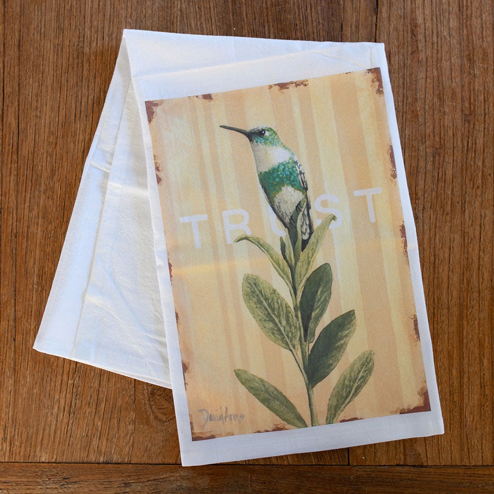 “Trust” Flour Sack Tea Towel