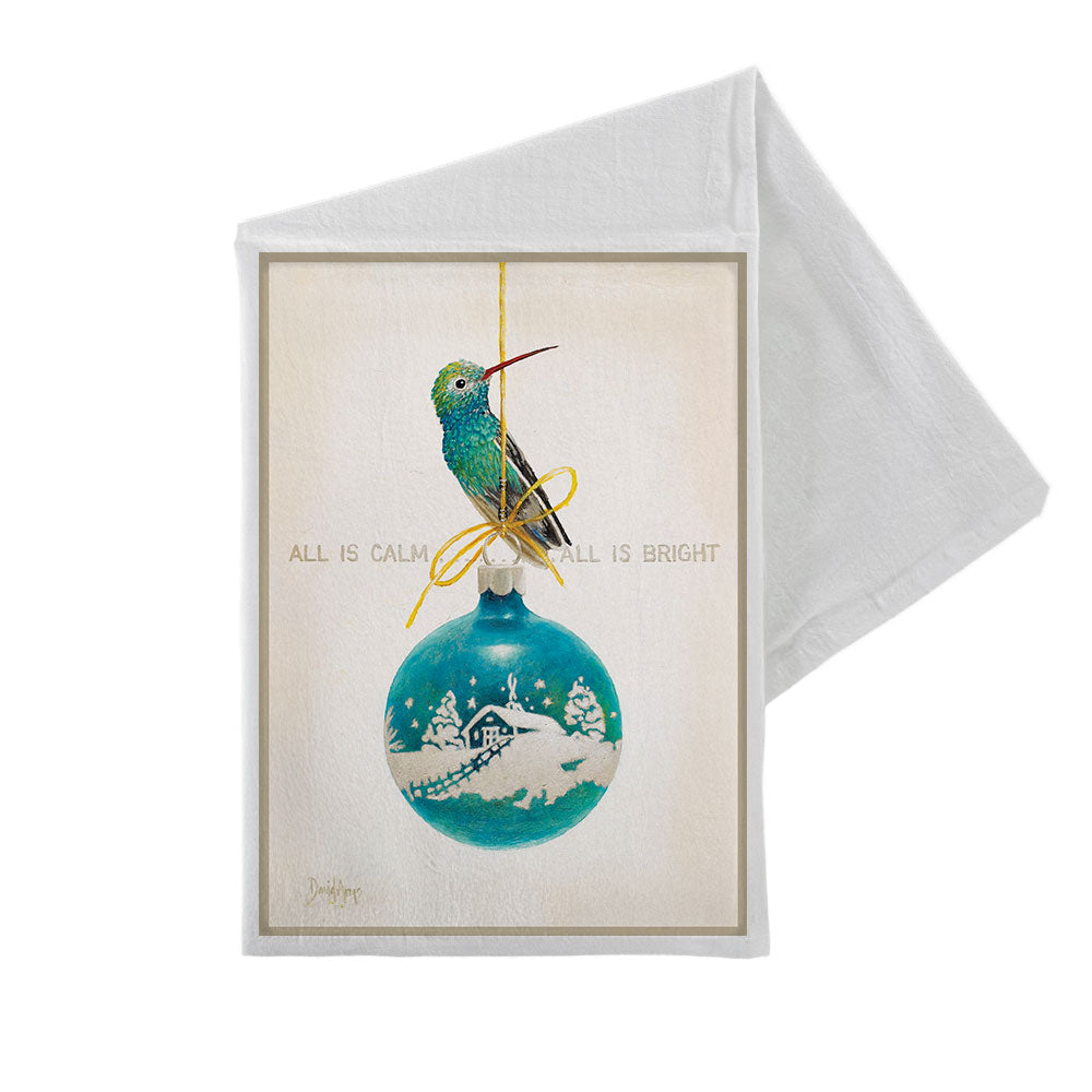 “All Is Calm” Flour Sack Tea Towel