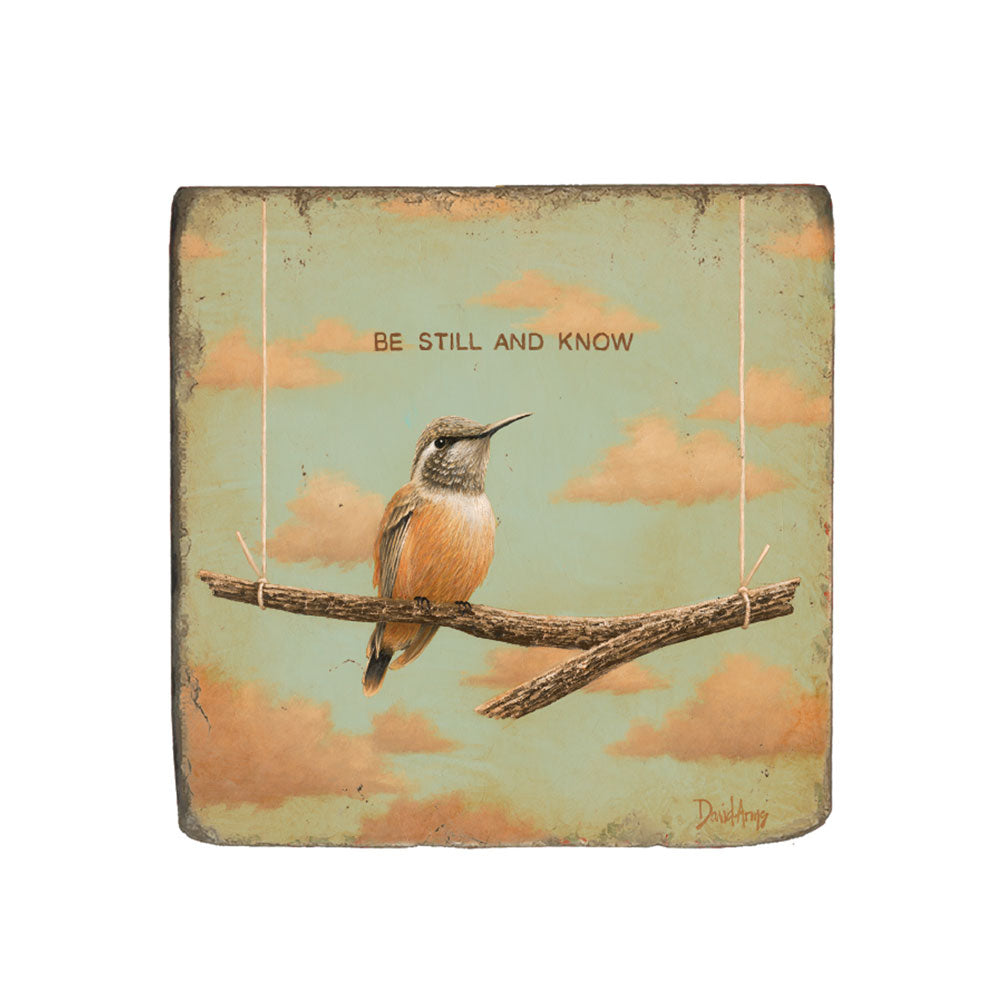 “Be Still And Know” Marble Coaster