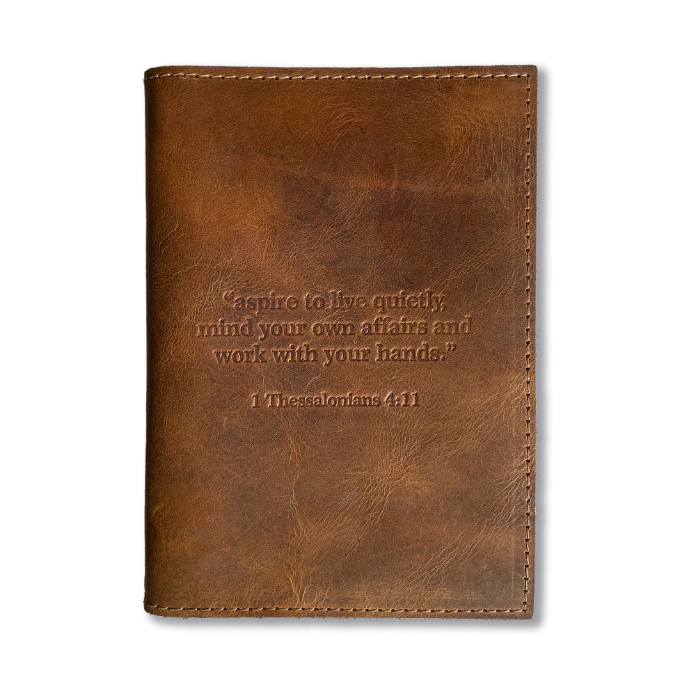 “Aspire” Handmade Leather Journal