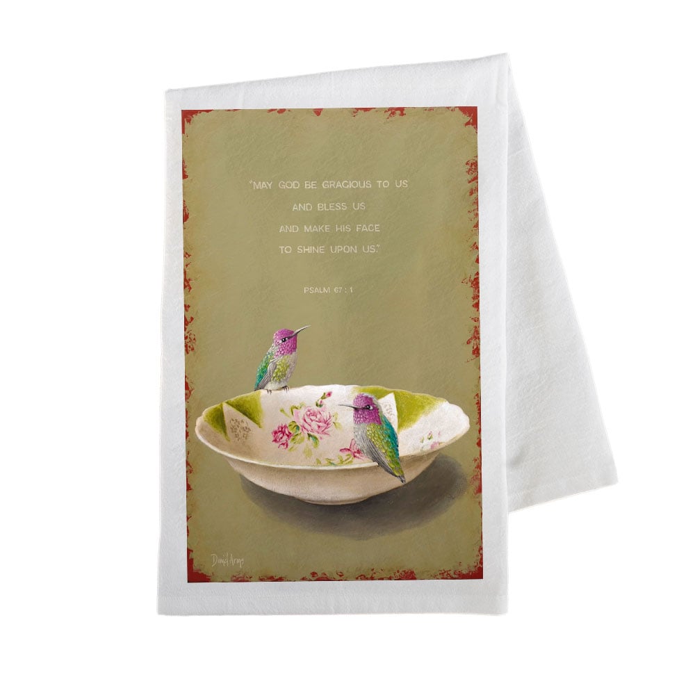 “Gracious To Us” Flour Sack Tea Towel