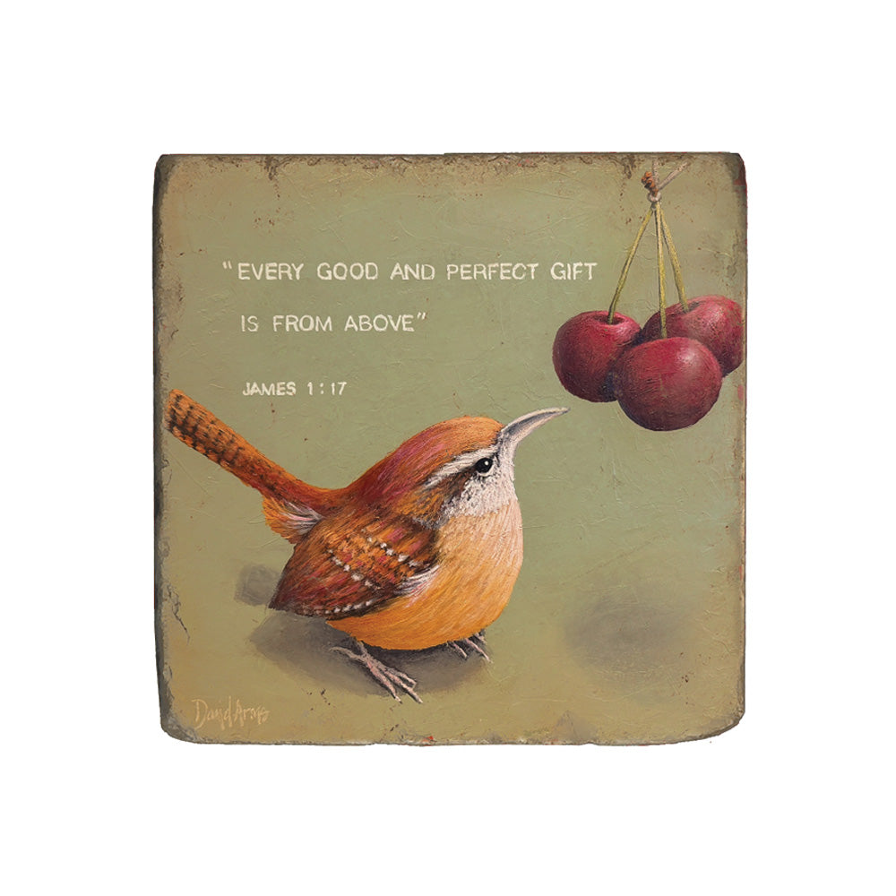 “Look Up” Marble Coaster