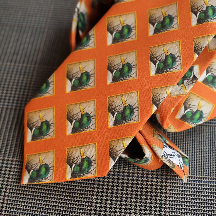 Mallard Necktie (Orange)