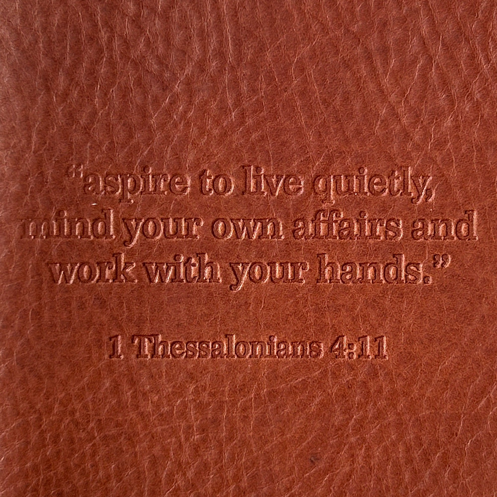 “Aspire” Handmade Leather Journal