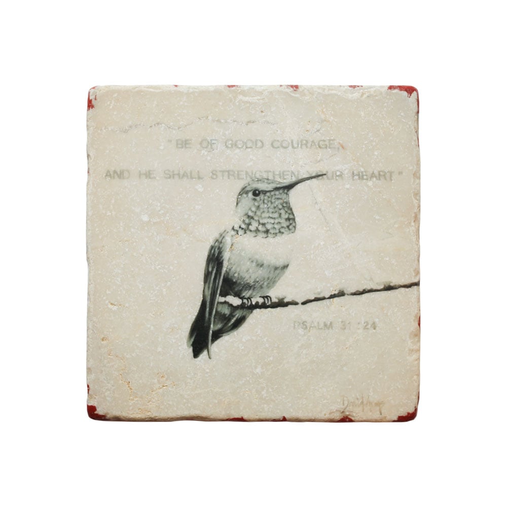“Courage” Marble Coaster