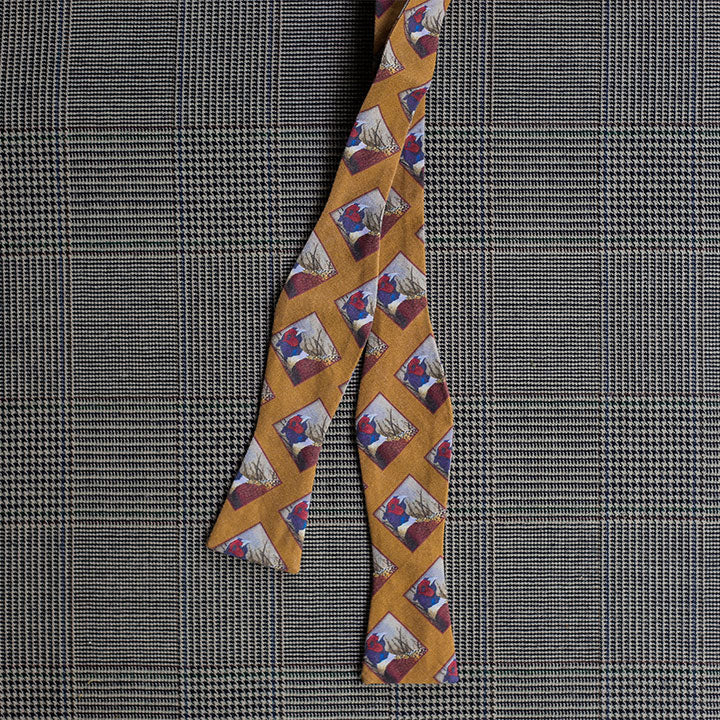Pheasant Bow Tie (Gold)